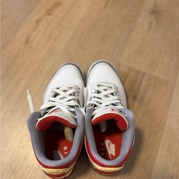 Air Jordan 3 Fire Red Custom - Picture 4 of 5